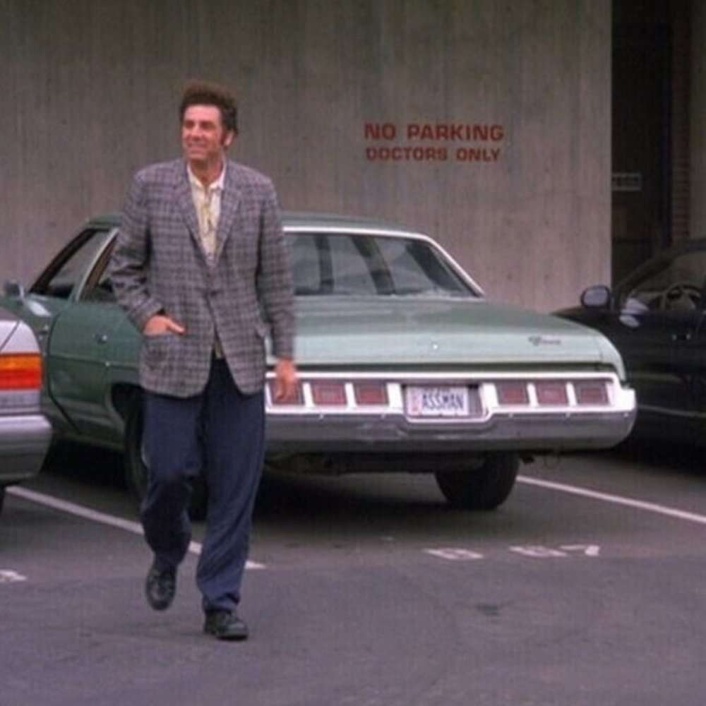 Seinfeld Kramer AS*S MAN Replica New York Vanity License Plate Tin Sign Man Cave - Picture 4 of 9